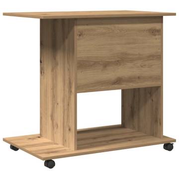 Artisan Oak Computer Desk - Compact & Stylish 80x50 cm