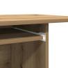 Artisan Oak Computer Desk - Compact & Stylish 80x50 cm