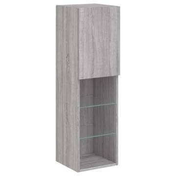 LED TV Cabinet Grey Sonoma - Modern Design & Ample Storage