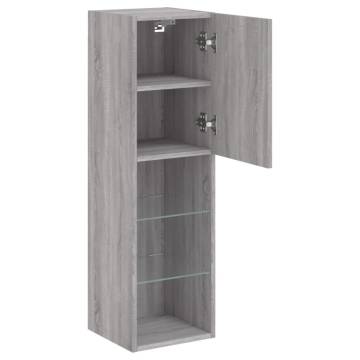 LED TV Cabinet Grey Sonoma - Modern Design & Ample Storage