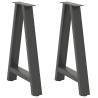  Coffee Table Legs A-Shaped 2 pcs Anthracite 60x(72-73) cm Steel Colour anthracite Size 60 x (72-73) cm Quantity in Package 1 Number of 