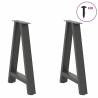 A-Shaped Coffee Table Legs 2 pcs - Anthracite Steel