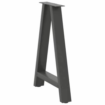 A-Shaped Coffee Table Legs 2 pcs - Anthracite Steel