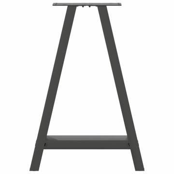 A-Shaped Coffee Table Legs 2 pcs - Anthracite Steel