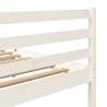 White Solid Wood Bed Frame 180x200 cm Super King Size