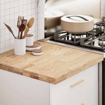 Solid Wood Oak Kitchen Worktop 60x63.5 cm - Rustic Charm