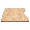 Solid Wood Oak Desk Top 120x50 cm | Untreated & Versatile