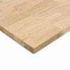 Solid Oak Desk Top 100x80 cm - Untreated Natural Finish