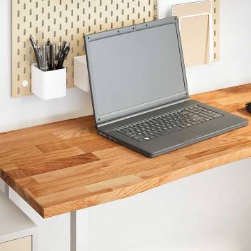 Solid Oak Desk Top Light Brown 160x50 cm | Hipo Market