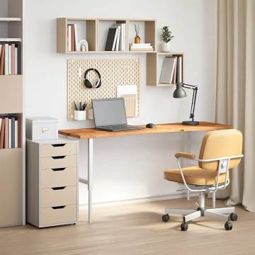 Solid Oak Desk Top Light Brown 160x50 cm | Hipo Market