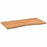 Light Brown Solid Oak Desk Top 100x60 cm - Hipo Market