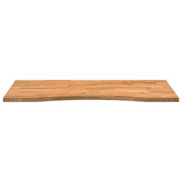 Light Brown Solid Oak Desk Top 100x60 cm - Hipo Market