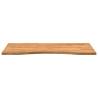 Light Brown Solid Oak Desk Top 100x60 cm - Hipo Market