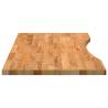 Light Brown Solid Oak Desk Top 100x60 cm - Hipo Market