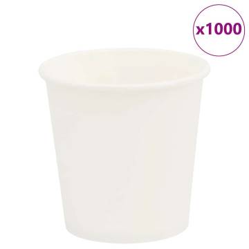 Paper Coffee Cups - 1000 pcs 4oz White | Hipomarket UK