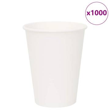 Paper Coffee Cups 1000 pcs 12oz | Durable & Leak-proof