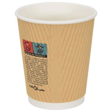 Paper Coffee Cups 500 pcs 8oz - Durable and Leak-Proof