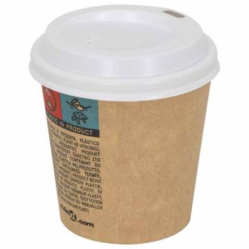 Paper Coffee Cup Lids Ø60mm 4oz - 1000 pcs - Leak-Proof & Hot