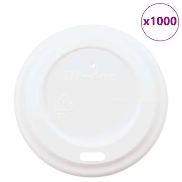 Paper Coffee Cup Lids Ø60mm 4oz - 1000 pcs - Leak-Proof & Hot