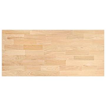 Solid Oak Kitchen Worktop 140x63.5 cm - Rustic Charm