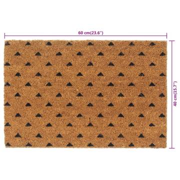 Natural Tufted Coir Door Mat 40x60 cm - Durable & Non-Slip