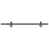 Sliding Door Hardware Kit 152.5 cm Steel Black - HipoMarket