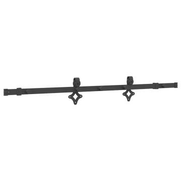 Sliding Door Hardware Kit 152.5 cm Steel Black - HipoMarket