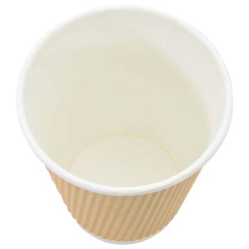 Paper Coffee Cups 500 pcs 12oz Brown - Durable & Leak-Proof