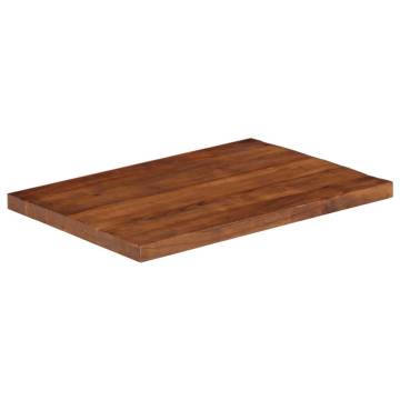 Rectangular Solid Wood Table Top - 90x70 cm | Hipo Market