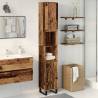 Bathroom Cabinet Old Wood 30x30x190 cm | Hipo Market