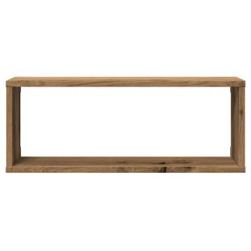 Wall Cube Shelves 2 pcs Artisan Oak | Stylish Storage Solution