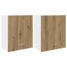 Hanging Cabinets 2 pcs Artisan Oak - Stylish & Durable Storage