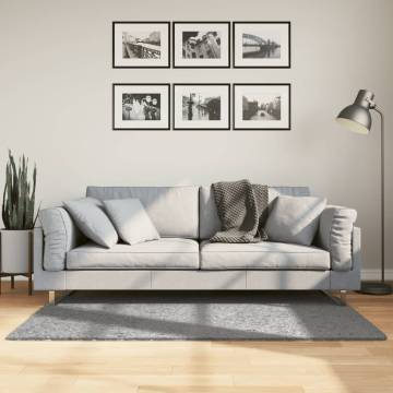 Shaggy Rug PAMPLONA Modern Grey 80x150 cm - Soft & Durable