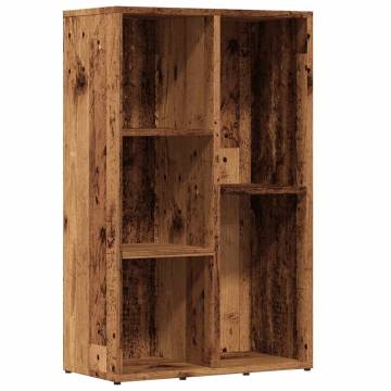 Book Cabinet Old Wood 45x25x80 cm | Durable & Stylish Storage