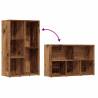 Book Cabinet Old Wood 45x25x80 cm | Durable & Stylish Storage