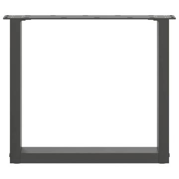 U-Shaped Coffee Table Legs - Anthracite Steel (2 pcs)