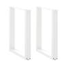  Coffee Table Legs U-Shaped 2 pcs White 70x(72-73) cm Steel Colour white Size 70 x (72-73) cm Quantity in Package 2 Number of 1 