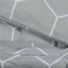 Grey Duvet Cover Set 240x220 cm - 100% Cotton Quality