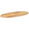 Oval Solid Mango Wood Table Top - 140x60x2.5 cm | Hipo Market