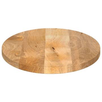 Oval Solid Mango Wood Table Top - 140x60x2.5 cm | Hipo Market