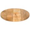 Oval Solid Mango Wood Table Top - 140x60x2.5 cm | Hipo Market