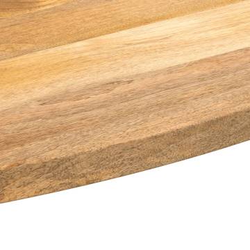 Oval Solid Mango Wood Table Top - 140x60x2.5 cm | Hipo Market