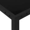 Garden Table 130x130cm - Black Steel & Glass | HipoMarket