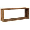 Wall Cube Shelves - 4 pcs Old Wood | Practical Storage Solutions