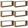 Wall Cube Shelves 6 pcs Artisan Oak - Stylish Storage Solution