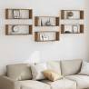 Wall Cube Shelves 6 pcs Artisan Oak - Stylish Storage Solution