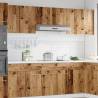 Hanging Cabinets 2 pcs Old Wood - Engineered Wood Storage