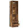 Stylish Old Wood Wardrobe - 50x50x200 cm | HipoMarket