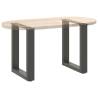 U-Shaped Coffee Table Legs - Anthracite Steel - 38x(42-43) cm