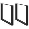  Coffee Table Legs U-Shaped 2 pcs Black 100x(72-73) cm Steel Colour black Size 100 x (72-73) cm Quantity in Package 2 Number of 1 